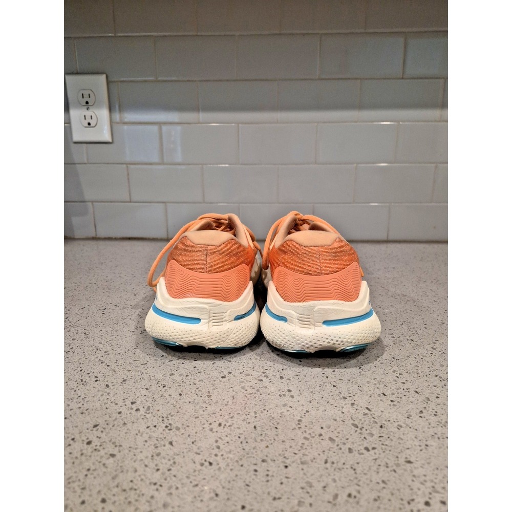 Brooks Ghost Max Womens Size 10 B Orange White Running Shoes Sneakers - Picture 3 of 10